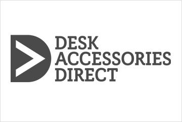 Hand drawn device and lettering for Desk Accessories Direct logo (Part of Spotted Penguin)