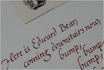 Winnie the Pooh passage in Italic style