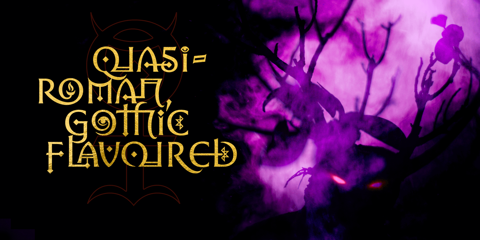 Rahere Esoteric, a quasi-Roman, gothic-flavoured display font