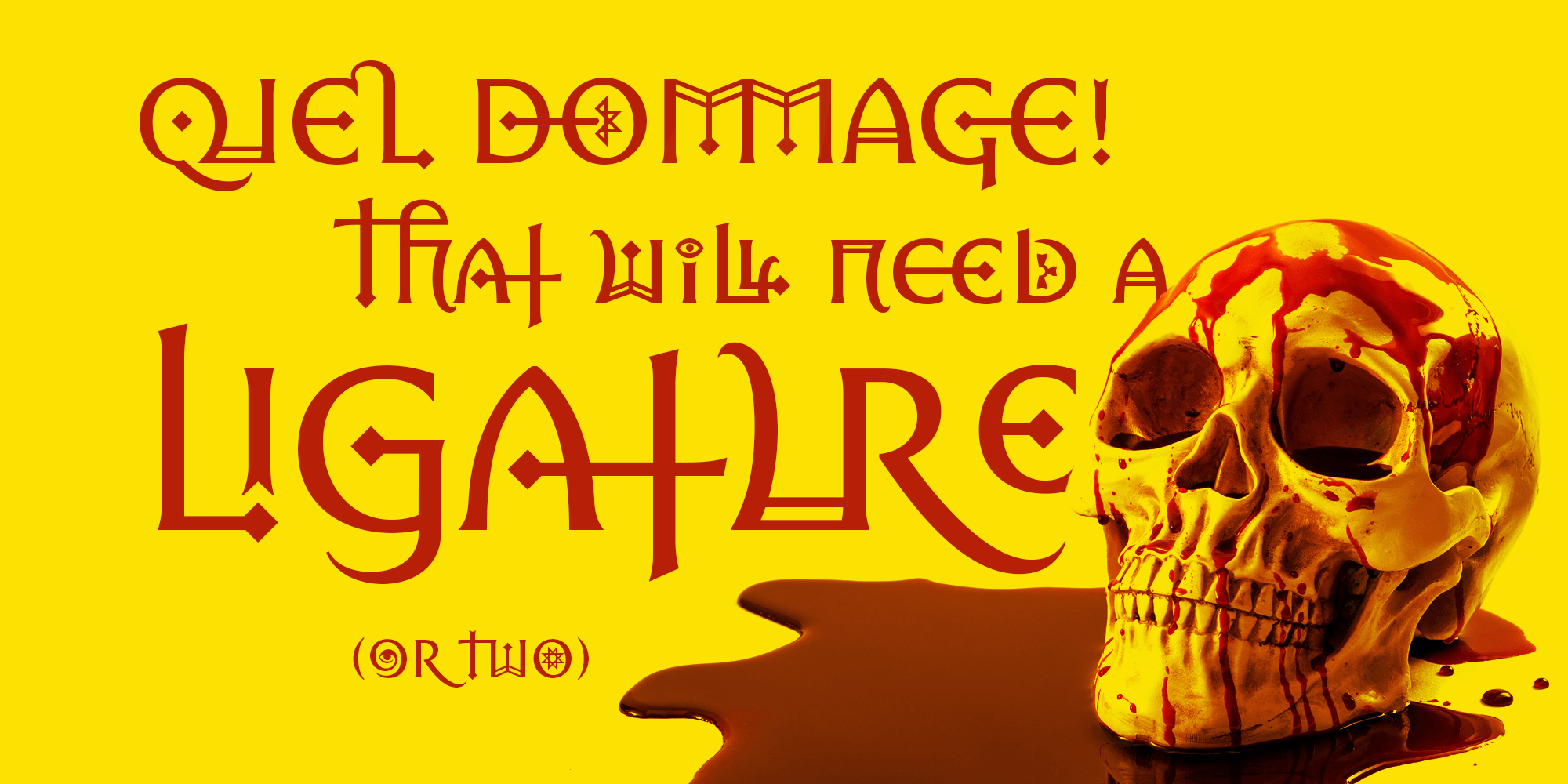 Rahere Esoteric font contains loads of ligatures