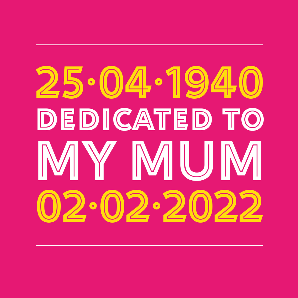 Rahere Sans Inline dedicated to my mum