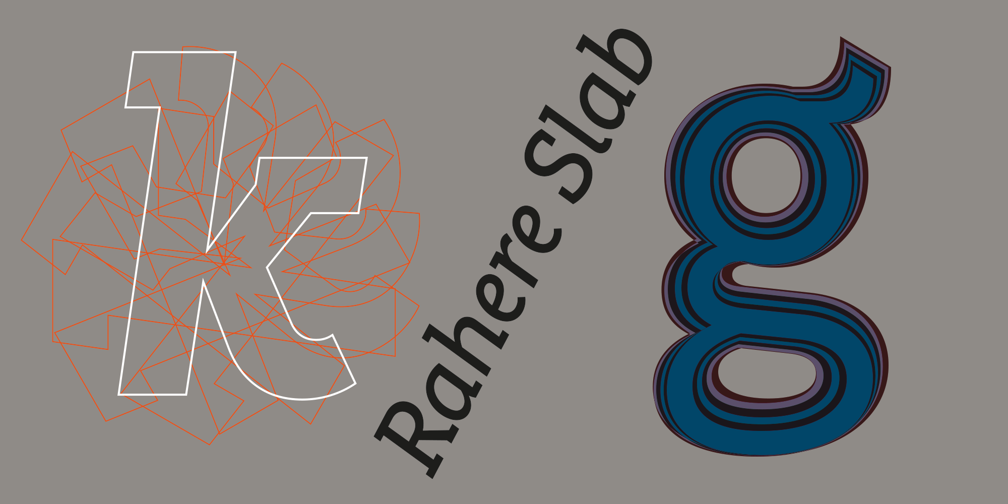 Rahere Slab is a humanist slab serif