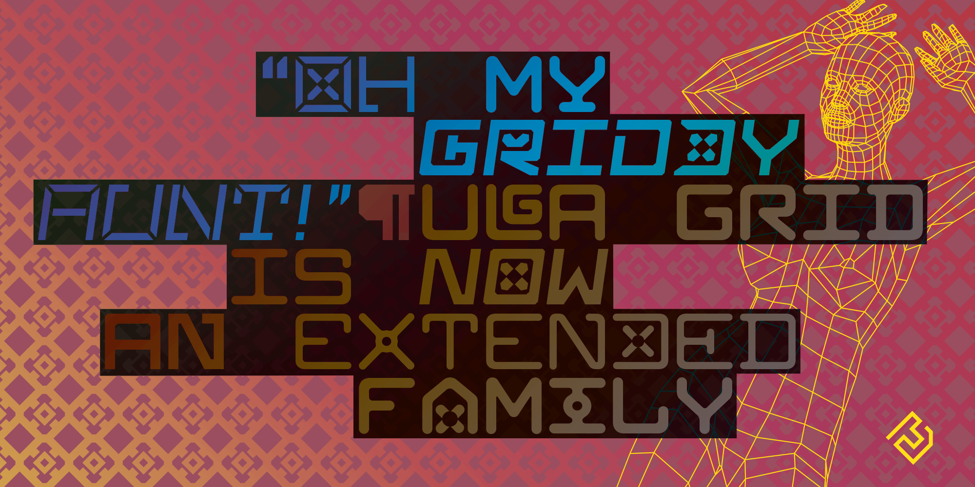 ULGA Grid monospaced typeface family