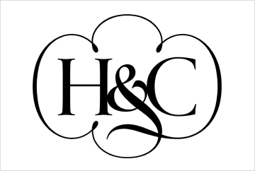 HC monogram design for a craft website