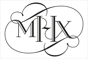 MHX monogram design with an inline