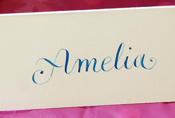 Loose copperplate style