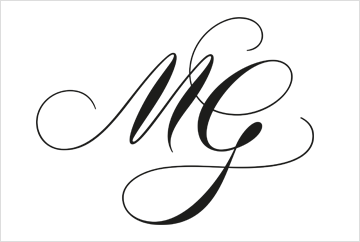 MG script monogram